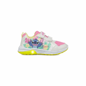 Sneakers Stitch bianche rosa e gialle da Bambina con Lilo e Stitch