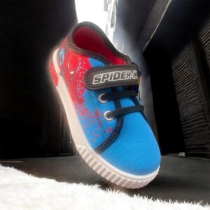 Sneakers in tela con luci Marvel Spiderman blu- rosso