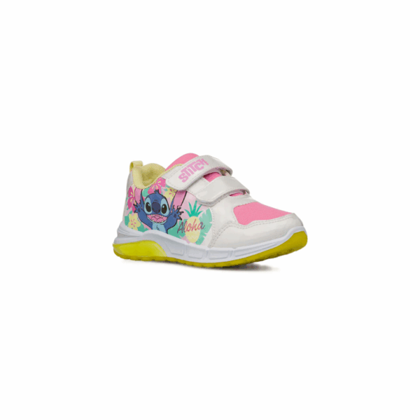 Sneakers Stitch bianche rosa e gialle da Bambina con Lilo e Stitch - immagine 4