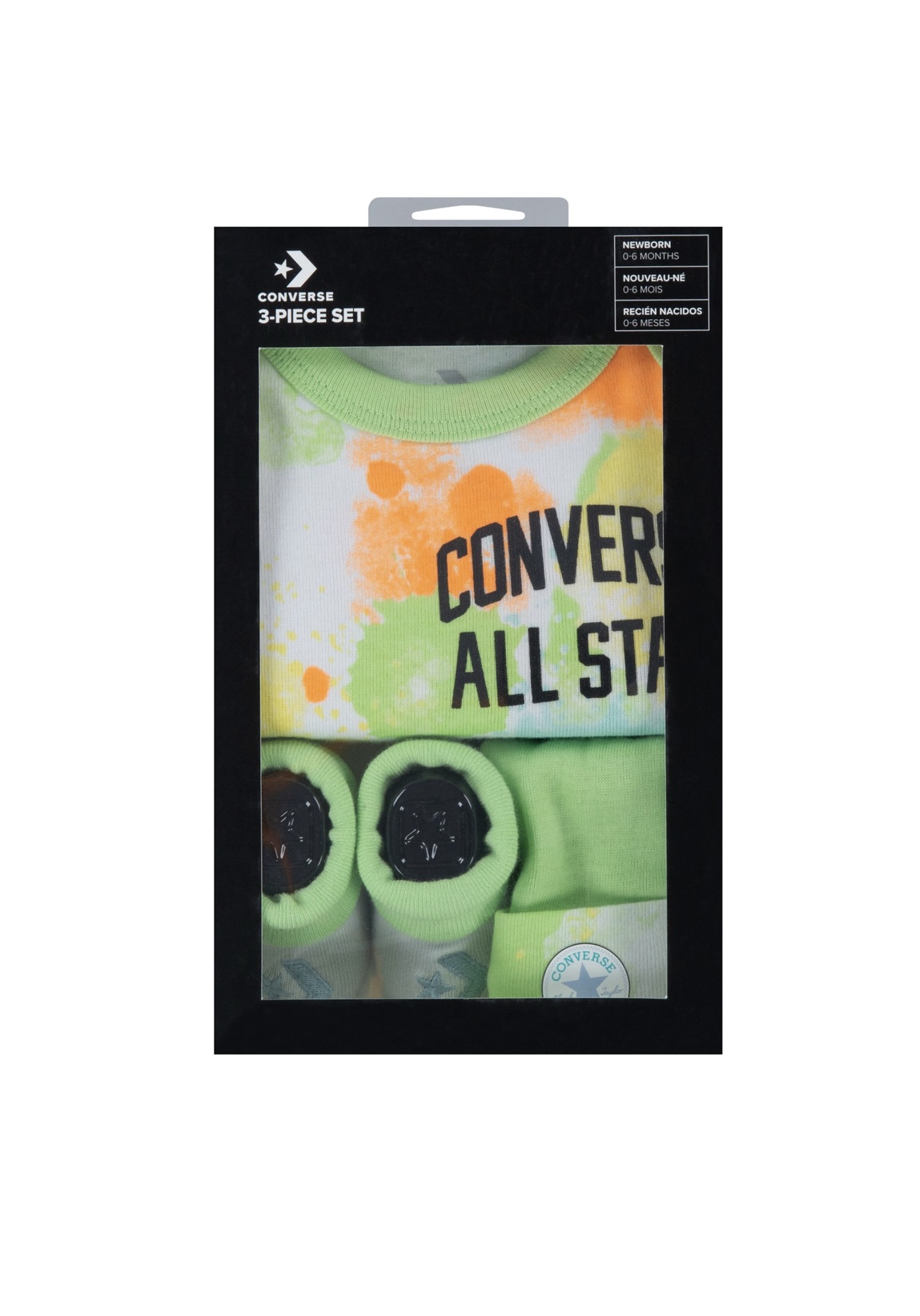 Set 3 pezzi converse cappellino + body + babbucce (0-6 mesi) - immagine 5