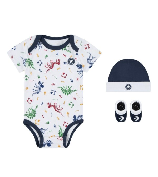 Converse Set Regalo Body Babbucce Cappello (0-6 MESI)