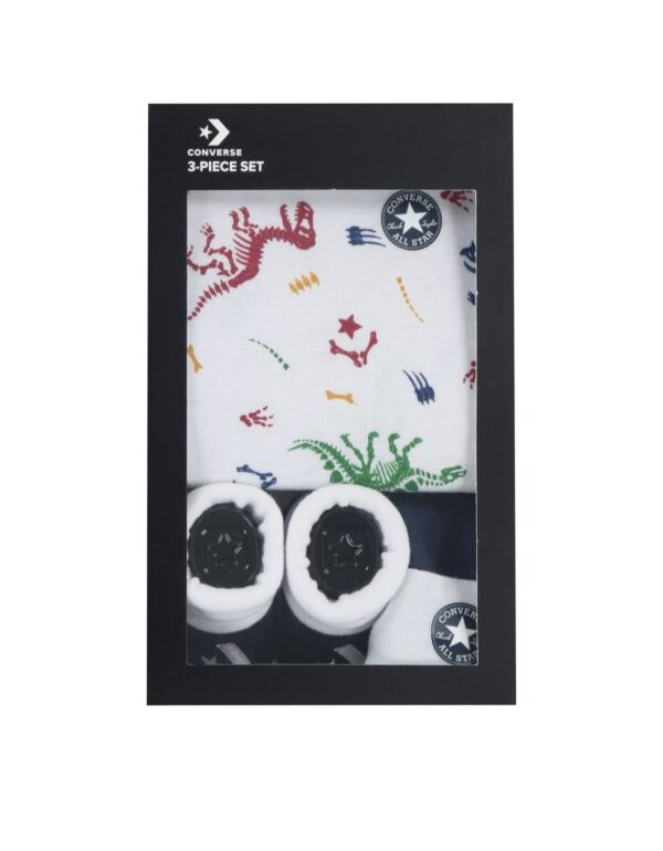 Converse Set Regalo Body Babbucce Cappello (0-6 MESI) - immagine 4