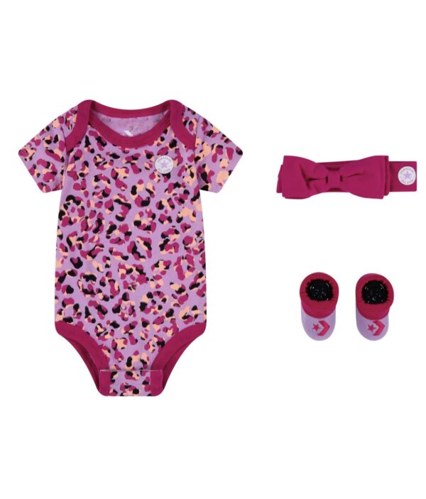 Completo Converse Rainbows 3 Pezzi Set Rosa (0-6 mesi) - immagine 5