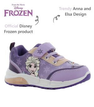 Scarpe da ginnastica bambina con luci Frozen sneakers a strappo Disney