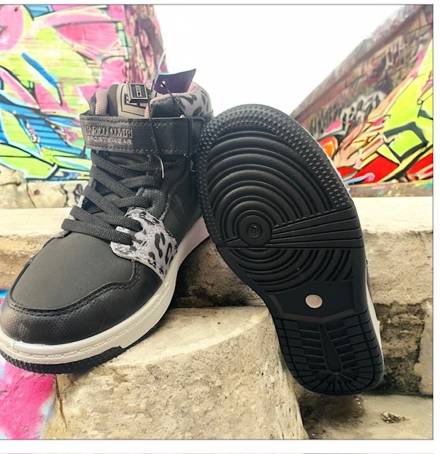 Sneakers alte Enrico Coveri nere-animalier - immagine 2