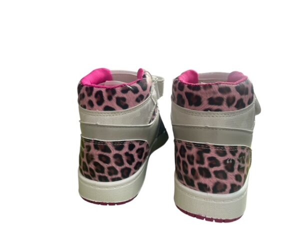 ENRICO COVERI SPORTSWEAR - Sneakers bianca o nera alta con strappo e patch posteriore  glitterati - immagine 4
