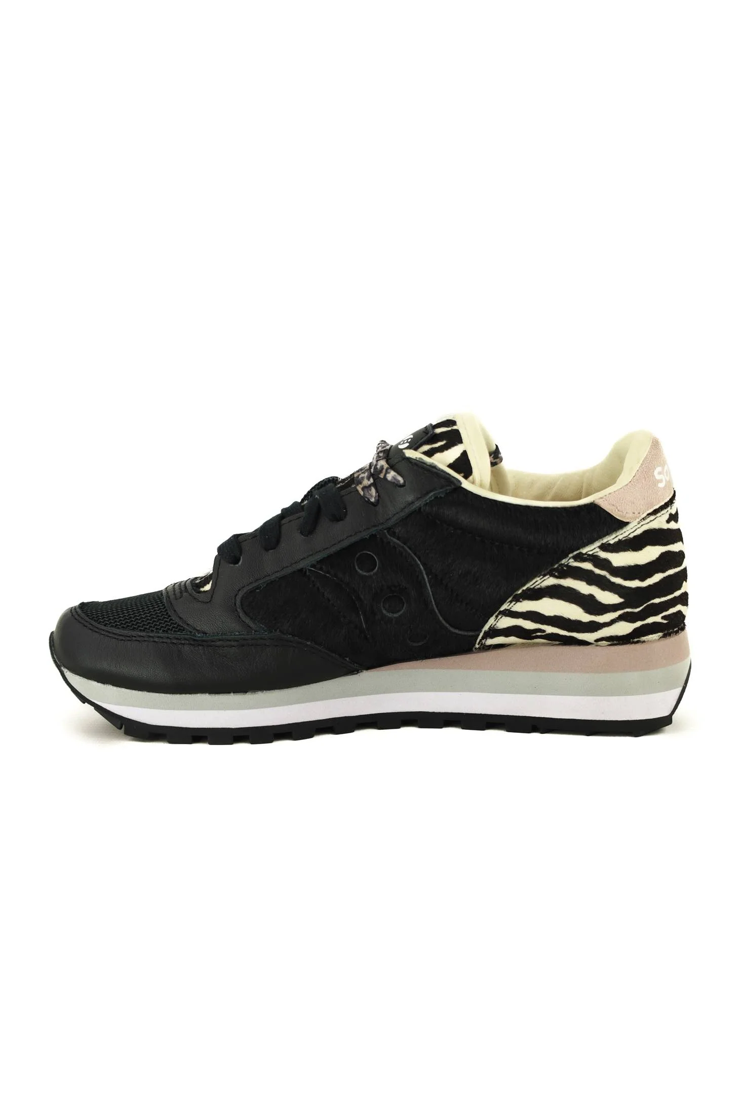 Sneakers donna jazz originals in pelle animalier nero - immagine 4