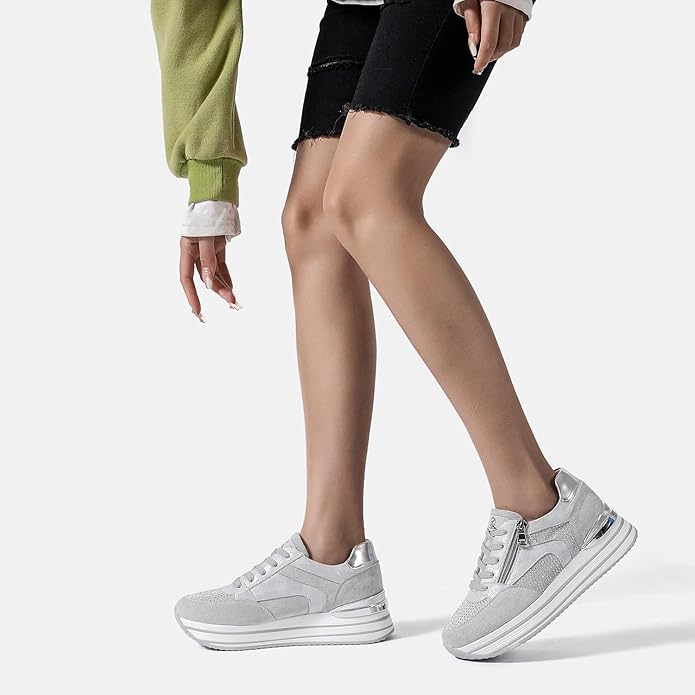 Queen Helena Sneakers donna stringate con platform - immagine 6