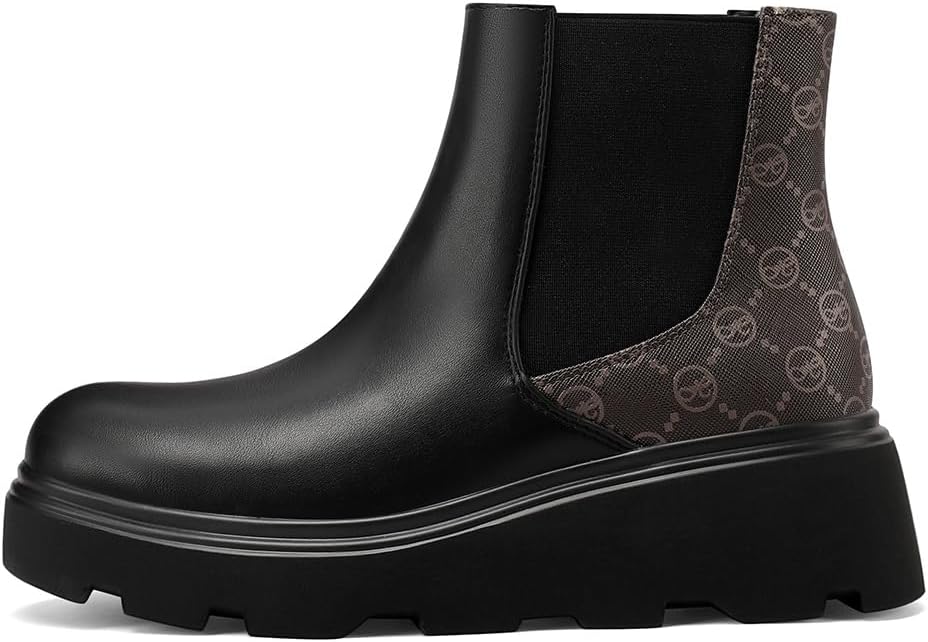 QUEEN HELENA Stivaletti Chelsea Stivali Platform Casual - immagine 6