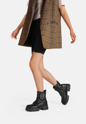 Queen Helena Stivaletti stringati - nero