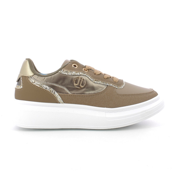 SNEAKERS DONNA LANCETTI TAUPE-GOLD - immagine 5