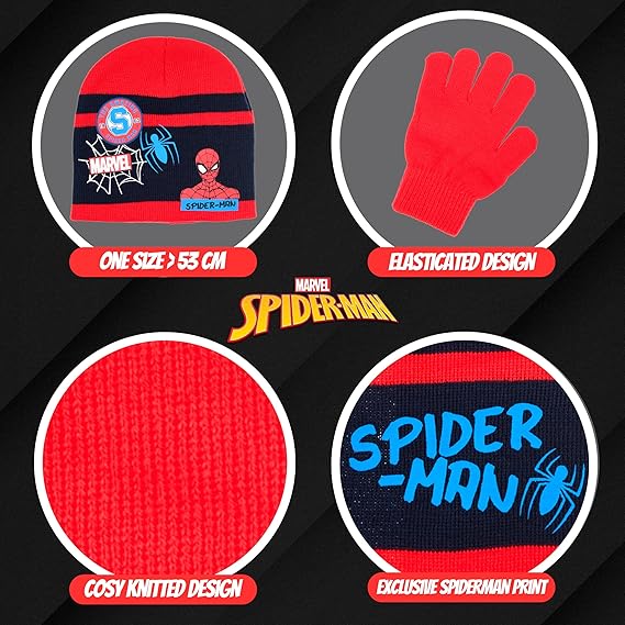 Spiderman Avengers - Set cappello-guanti-sciarpa - immagine 2